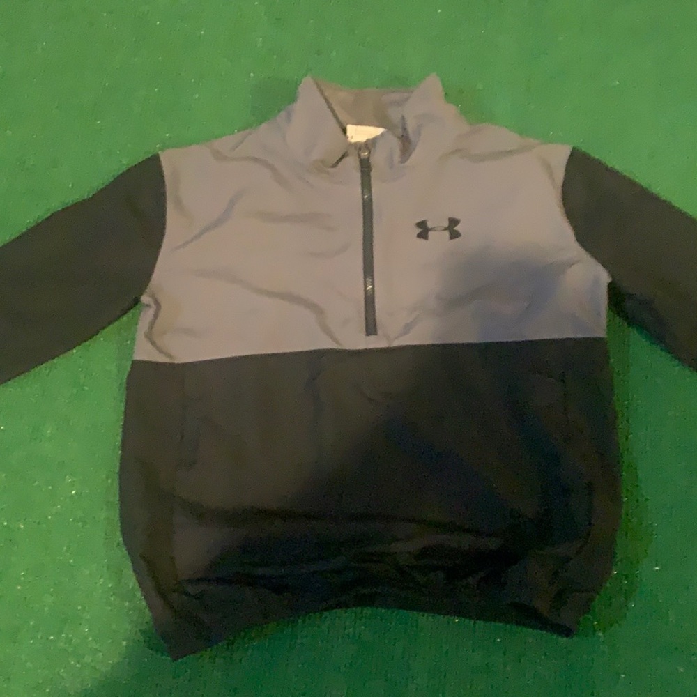 Grey and Black quarter zip Water proof jacket